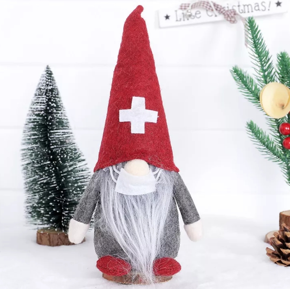 Homemade Holiday Bearded Gnome Doll Decor Dunn
